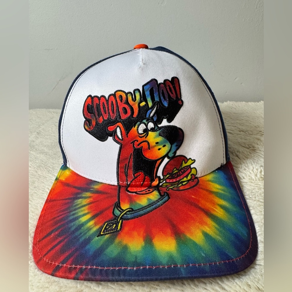 Warner Bros. Scooby-Doo Burger Tie-Dye Adjustable Snapback Trucker Hat